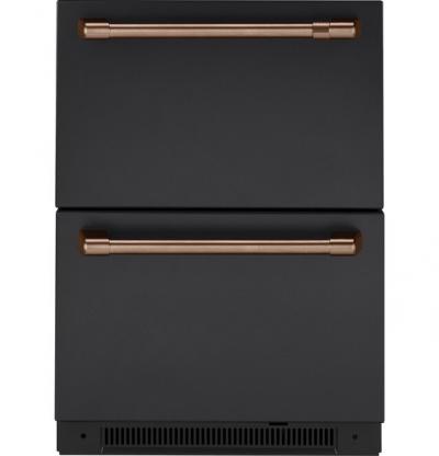 GE Café Undercounter Refrigeration Handle Kit in Brushed Copper - CXQD2H2PNCU