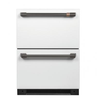 GE Café Undercounter Refrigeration Handle Kit in  Brushed Black - CXQD2H2PNBT