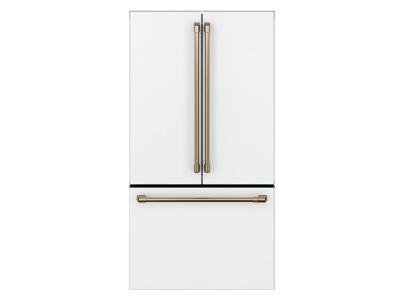 36" GE Cafe 23.1 Cu. Ft. Counter-Depth French-Door Refrigerator - CWE23SP4MW2