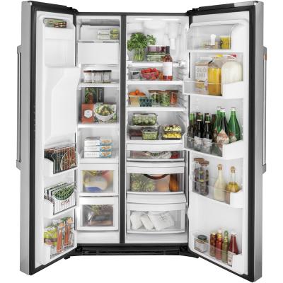 36" GE Cafe Freestanding Counter Depth Side by Side Refrigerator  - CZS22MP2NS1