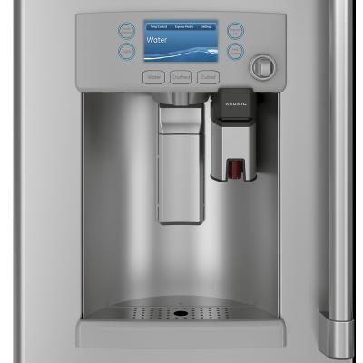 36" GE Cafe 22.2 Cu. Ft. French-Door Refrigerator w/Keurig K-Cup Brewing System - CYE22UP2MS1