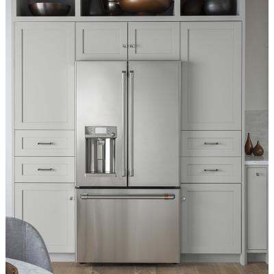 36" GE Cafe 22.2 Cu. Ft. French-Door Refrigerator w/Keurig K-Cup Brewing System - CYE22UP2MS1