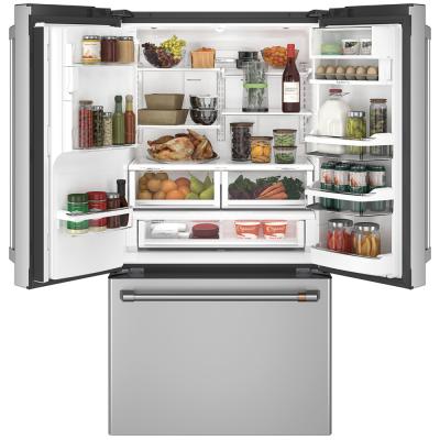 36" Café 22.2 Cu. Ft. Counter-Depth French-Door Refrigerator with Hot Water Dispenser - CYE22TP2MS1