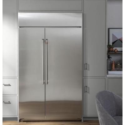 48" GE Café Built In Side by Side Refrigerator in Stainless Steel - CSB48WP2NS1