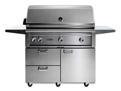 42" Lynx Professional Freestanding Grill With All Trident Infrared Burners And Rotisserie - L42ATRF