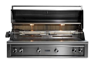54"Lynx Professional Built-in Grill With 1 Trident Infrared Burner And 3 Ceramic Burners And Rotisserie - L54TR