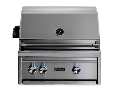 27" Lynx  Professional Built In Grill With All Ceramic Burners And Rotisserie - L27R-3-NG