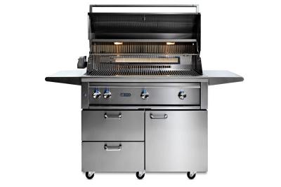 42" Professional Freestanding Grill With All Trident Infrared Burners And Rotisserie - L42ATRF-NG