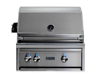 27" Lynx  Professional Built In Grill With 1 Trident Infrared Burner And 1 Ceramic Burner And Rotisserie - L27TR-NG