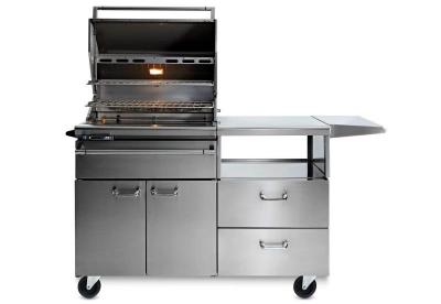 Lynx Sonoma Smart Freestanding Smoker On A Mobile Kitchen Cart - LSMKM