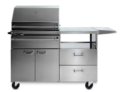 Lynx Sonoma Smart Freestanding Smoker On A Mobile Kitchen Cart - LSMKM