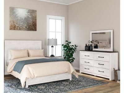 Signature Design by Ashley® Gerridan Queen Bed with Mirrored Dresser and Nightstand - B1190B11
