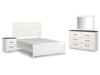 Signature Design by Ashley® Gerridan Queen Bed with Mirrored Dresser and Nightstand - B1190B11