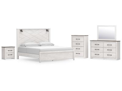 Signature Design by Ashley® Gerridan King Panel Bed Dresser Mirror Chest and Nightstand - B1190B16