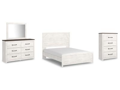 Signature Design by Ashley® Gerridan Queen Panel Bed Dresser Mirror and Chest - B1190B18