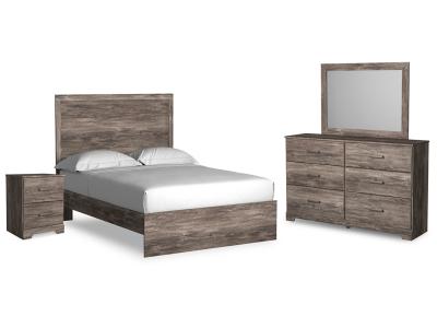 Signature Design by Ashley® Ralinksi Full Panel Bed Dresser Mirror and Nightstand - B2587B9