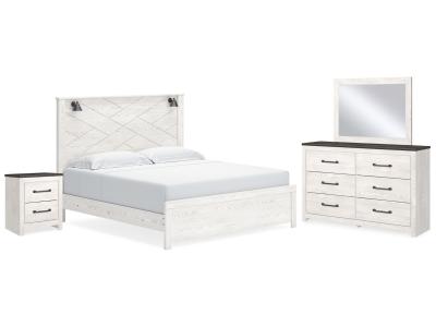 Signature Design by Ashley® Gerridan King Panel Bed Dresser Mirror and Nightstand - B1190B20