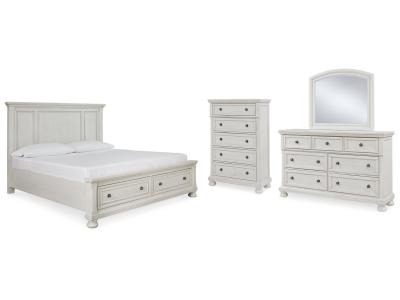 Signature Design by Ashley® Robbinsdale Queen Panel Storage Bed Dresser Mirror and Chest - B742B27