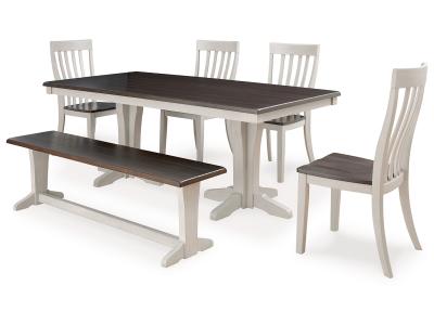 Signature Design by Ashley® Darborn Dining Table 4 Chairs and Bench - D796D2