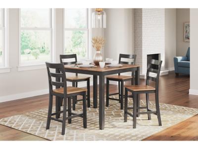 Signature Design by Ashley® Gesthaven Counter Height Dining Table and 4 Barstools (Set of 5) - D396-223