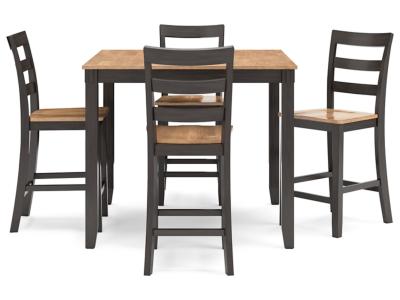 Signature Design by Ashley® Gesthaven Counter Height Dining Table and 4 Barstools (Set of 5) - D396-223