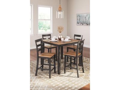 Signature Design by Ashley® Gesthaven Counter Height Dining Table and 4 Barstools (Set of 5) - D396-223