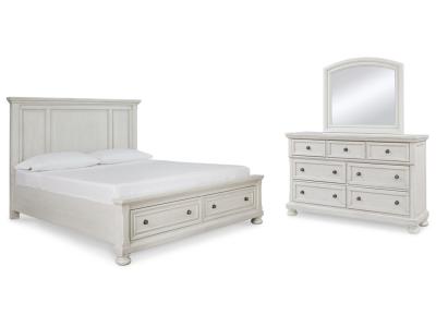 Signature Design by Ashley® Robbinsdale Queen Panel Storage Bed Dresser and Mirror - B742B30