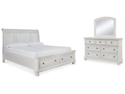 Signature Design by Ashley® Robbinsdale Queen Sleigh Storage Bed Dresser and Mirror - B742B5
