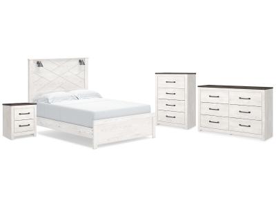 Signature Design by Ashley® Gerridan Queen Panel Bed Dresser Chest and Nightstand - B1190B26