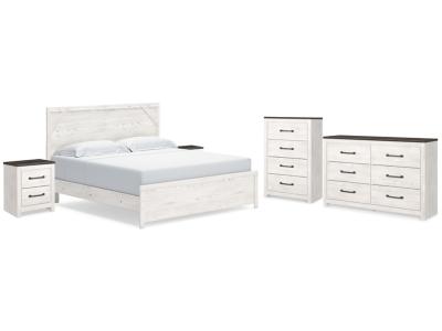 Signature Design by Ashley® Gerridan King Panel Bed Dresser Chest and 2 Nightstands - B1190B27
