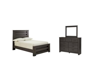 Signature Design by Ashley® Brinxton Full Panel Bed Dresser and Mirror - B249B6