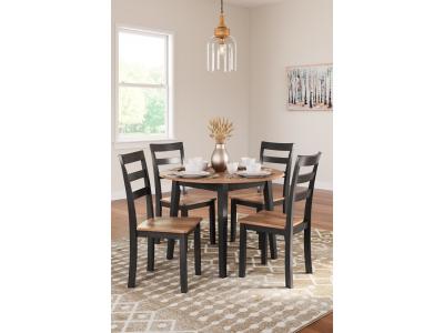 Signature Design by Ashley® Gesthaven Dining Table and 4 Chairs - D396D1