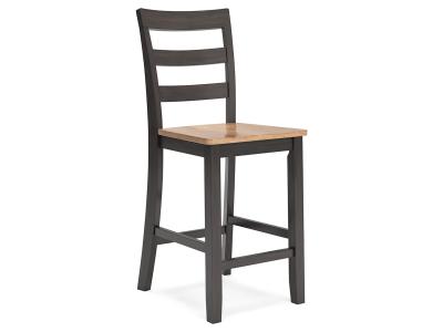 Signature Design by Ashley® Gesthaven Counter Height Dining Table and 4 Barstools - D396D2
