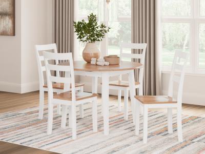 Signature Design by Ashley® Gesthaven Dining Table and 4 Chairs - D398D1