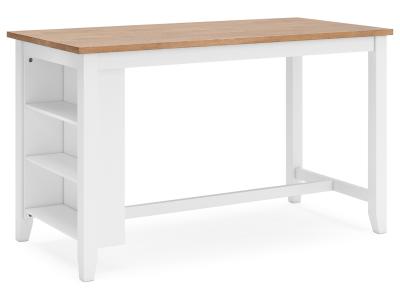 Signature Design by Ashley® Gesthaven Counter Height Dining Table and 4 Barstools - D398D2