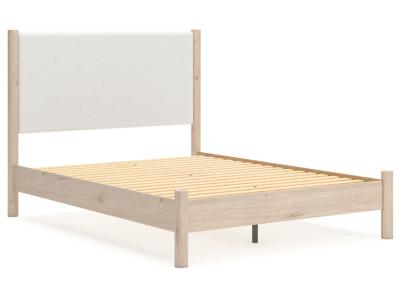 Signature Design by Ashley® Cadmori Queen Upholstered Panel Bed Dresser and Mirror - B2615B5