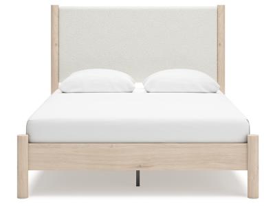 Signature Design by Ashley® Cadmori Queen Upholstered Panel Bed Dresser and Mirror - B2615B5