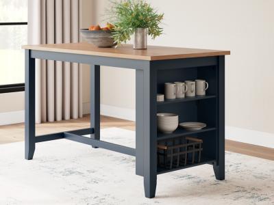 Signature Design by Ashley® Gesthaven Counter Height Dining Table and 2 Barstools - D399D3