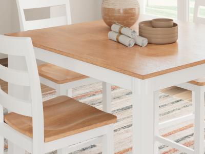 Signature Design by Ashley® Gesthaven Counter Height Dining Table and 4 Barstools (Set of 5) - D398-223