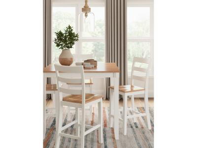 Signature Design by Ashley® Gesthaven Counter Height Dining Table and 4 Barstools (Set of 5) - D398-223