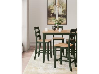 Signature Design by Ashley® Gesthaven Counter Height Dining Table and 4 Barstools (Set of 5) - D401-223
