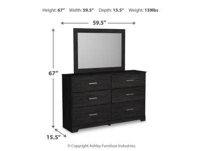 Signature Design by Ashley® Belachime Full Panel Bed Dresser and Mirror - B2589B6