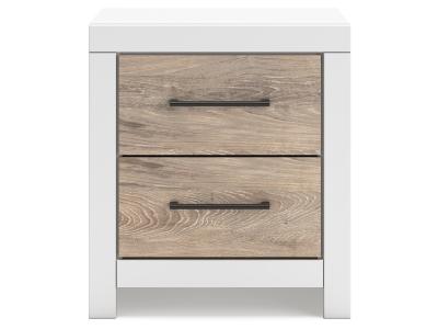 Signature Design by Ashley® Charbitt Queen Panel Bed Dresser Mirror and Nightstand - B2035B8