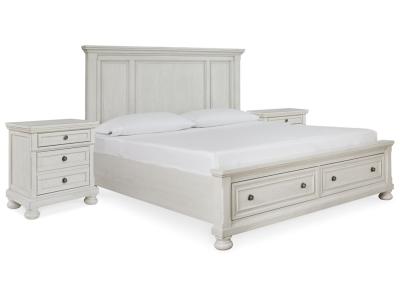 Signature Design by Ashley® Robbinsdale King Storage Bed and 2 Nightstands - B742B37