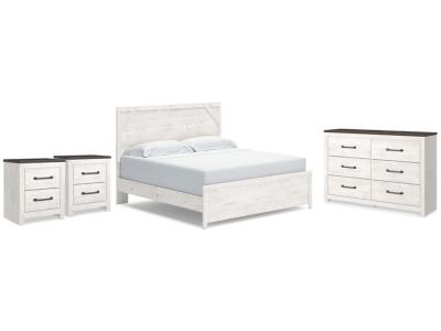 Signature Design by Ashley® Gerridan King Panel Bed Dresser and 2 Nightstands - B1190B32