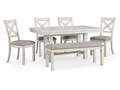 Signature Design by Ashley® Robbinsdale Dining Table 4 Chairs and Bench - D642D4