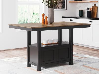 Signature Design by Ashley® Wildenauer Counter Height Dining Table and 4 Barstools - D634D3