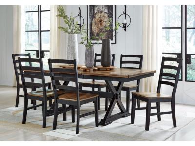 Signature Design by Ashley® Wildenauer Extension Dining Table and 6 Chairs - D634D4