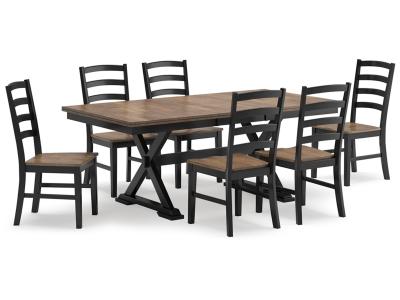 Signature Design by Ashley® Wildenauer Extension Dining Table and 6 Chairs - D634D4