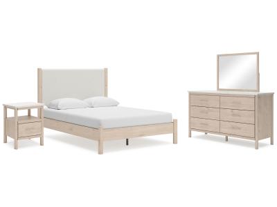 Signature Design by Ashley® Cadmori Queen Panel Bed Dresser Mirror and Nightstand - B2615B12